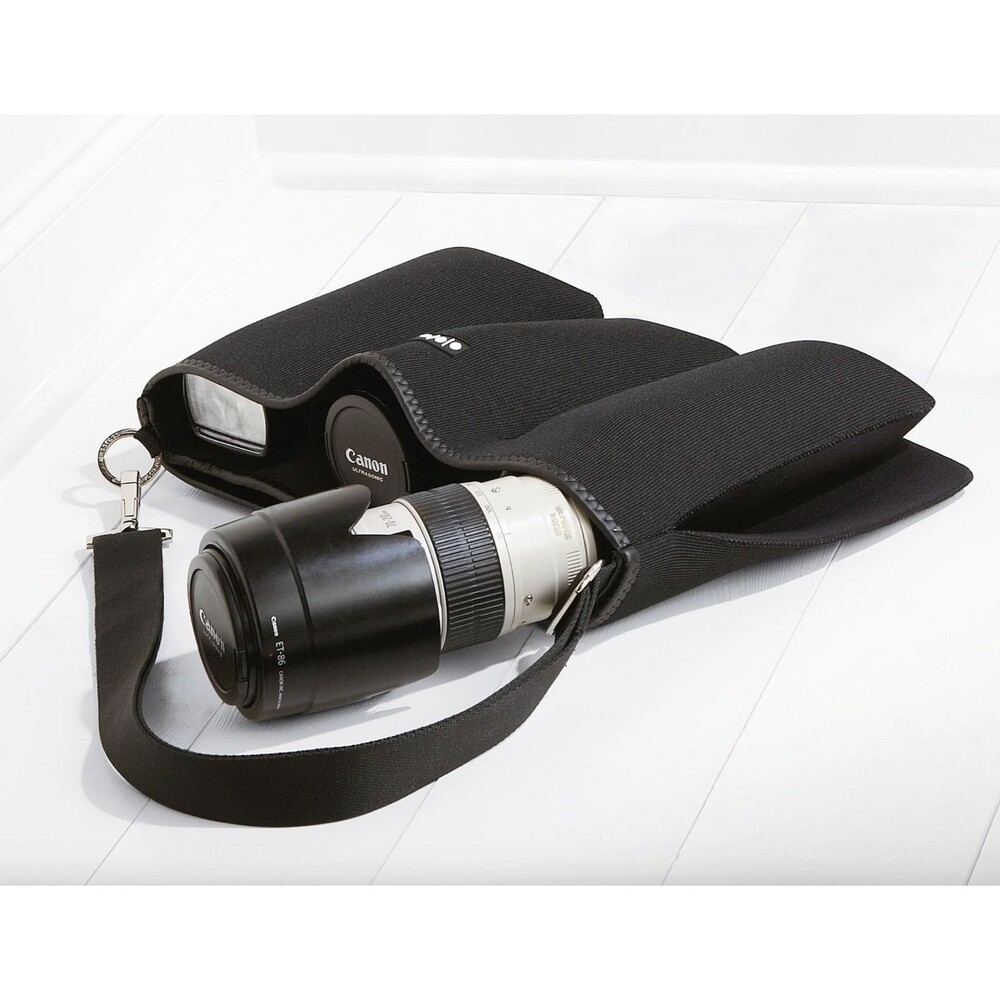 Shootsac Professional Camera Lens Crossbody Shoulder Bag Black Neoprene 17"x10"